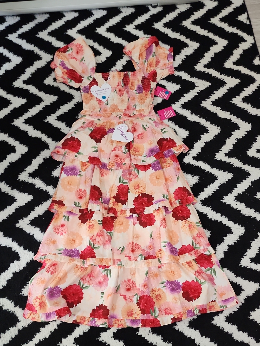 Floral Tiered Two Piece Skirt Outfit
